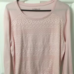 CROFT & BARROW 3/4 LENGTH SLEEVE XL